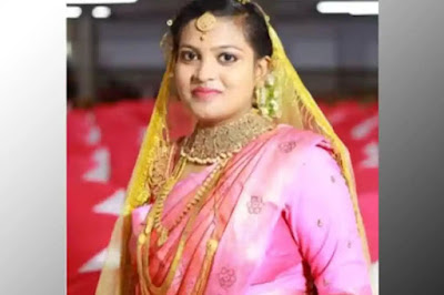 വിവാഹം കഴിഞ്ഞ് ആറാം ദിവസം അപകടം; നവവധു  ബൈക്കില്‍ ലോറിയിടിച്ച് മരിച്ചു. Newlywed