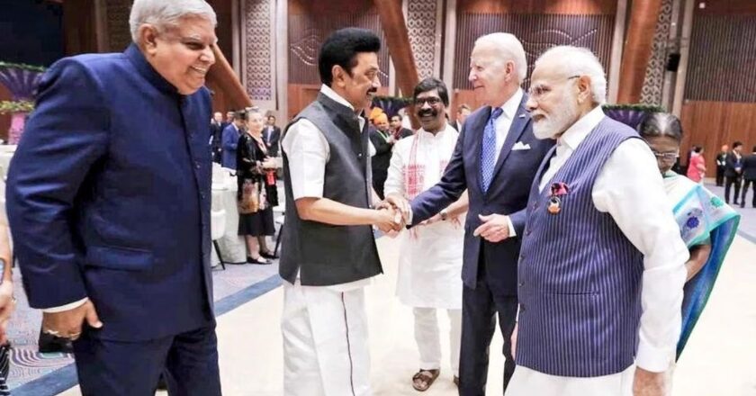 ‘സനാതന വിവാദ’ത്തിനു ശേഷം മോദിയുമായി മുഖാമുഖം; ബൈഡന് സ്റ്റാലിന്റെ ഹസ്തദാനം stalin’s handshake with Biden