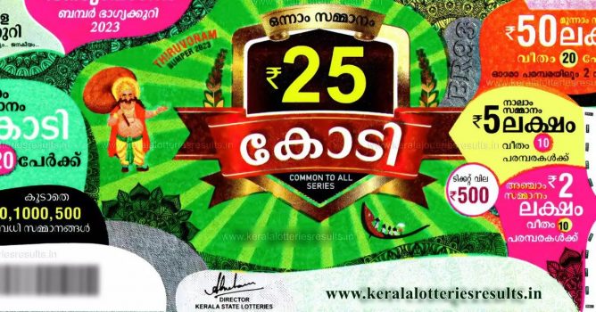 TE230662 എന്ന ടിക്കറ്റിന് 25 കോടി: കോഴിക്കോട് ഏജൻസി വിറ്റ ടിക്കറ്റിന് ഒന്നാം സമ്മാനം Lottery