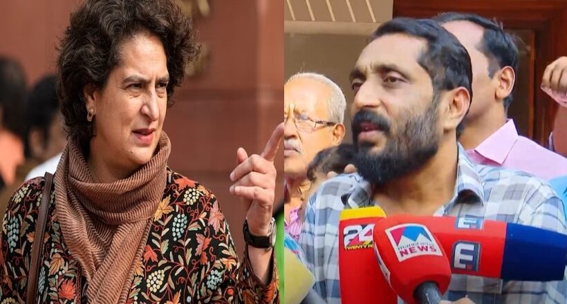 Priyanka Gandhi എന്‍എം വിജയന്റെ കുടുംബത്തെ കണ്ട് പ്രിയങ്ക ഗാന്ധി